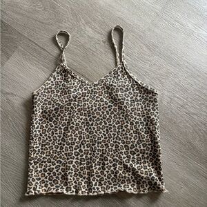H&M Brown Leopard Print Camisole